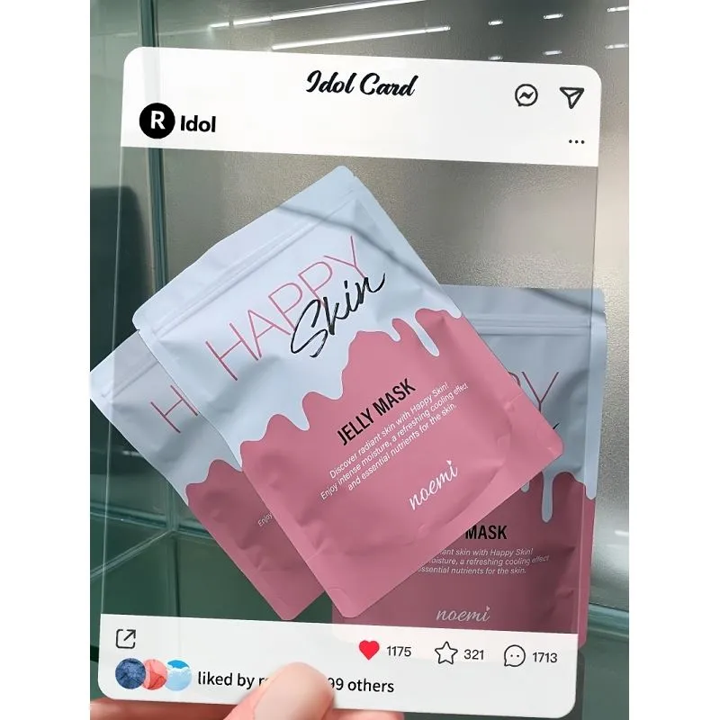 Díol Te an Chustaim Clóbhuailte 3 Taobh Séalaithe Cosmaideacha Plaisteacha Scragall alúmanaim Masc Facial Málaí Pacáistithe Pouch